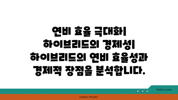 하이브리드 자동차의 진화| 주요 발전 사항 및 미래 전망 | 친환경 자동차, 기술 발전, 연비 효율