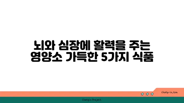 두뇌와 심장 건강 혁명! 5가지 강력한 음식 | 건강 식단, 뇌 건강, 심장 건강, 영양