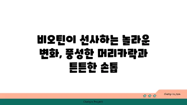 비오틴이 머리카락과 손톱에 미치는 놀라운 효과 | 건강, 뷰티, 영양소, 비타민