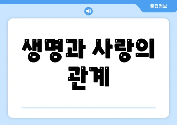 생명과 사랑의 관계