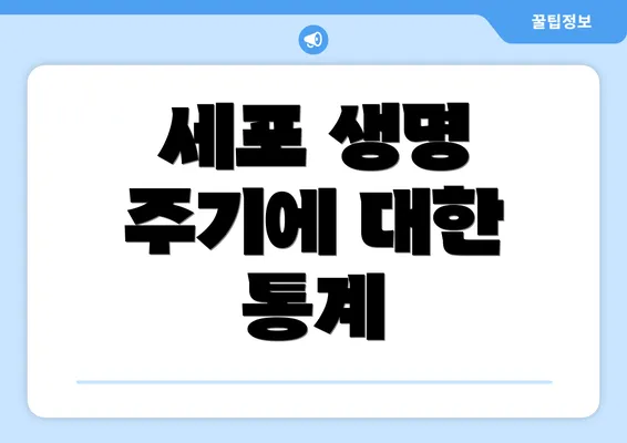 세포 생명 주기에 대한 통계