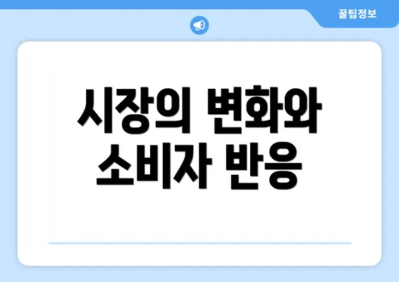 시장의 변화와 소비자 반응