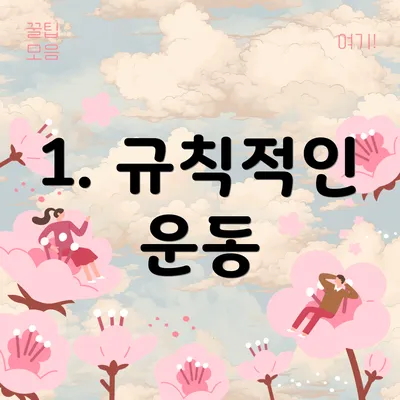 1. 규칙적인 운동