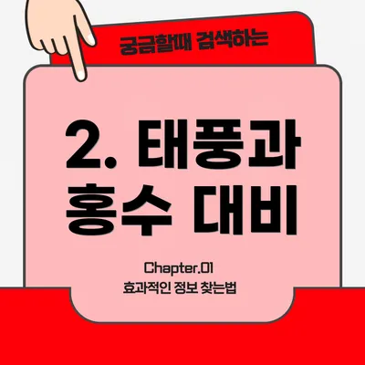 2. 태풍과 홍수 대비
