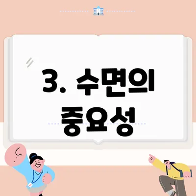 3. 수면의 중요성