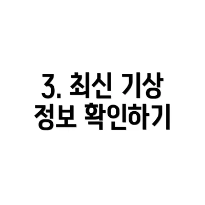3. 최신 기상 정보 확인하기
