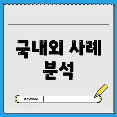 국내외 사례 분석