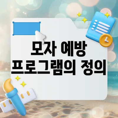 모자 예방 프로그램의 정의