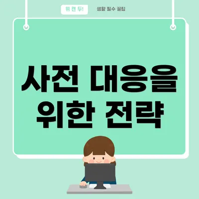 사전 대응을 위한 전략