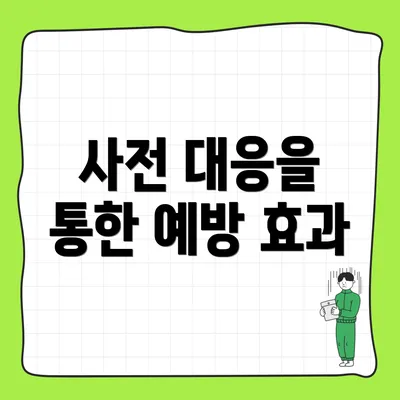 사전 대응을 통한 예방 효과