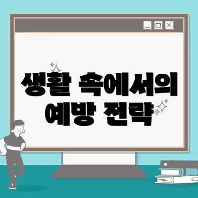 생활 속에서의 예방 전략