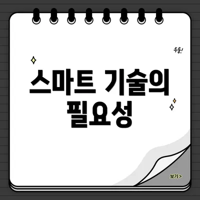 스마트 기술의 필요성