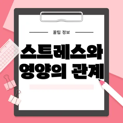스트레스와 영양의 관계