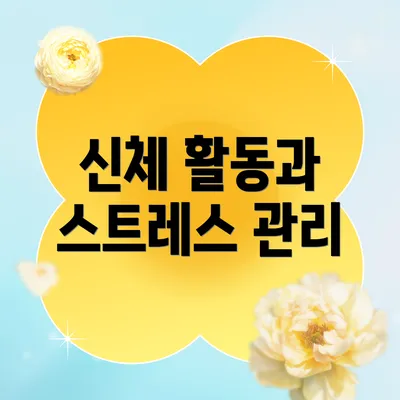 신체 활동과 스트레스 관리