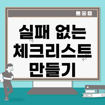 실패 없는 체크리스트 만들기