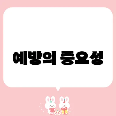 예방의 중요성