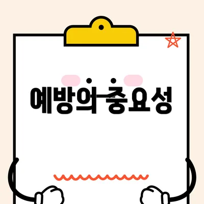 예방의 중요성