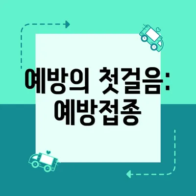 예방의 첫걸음: 예방접종