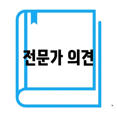 전문가 의견