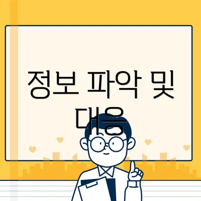 정보 파악 및 대응