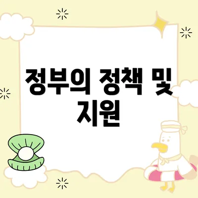 정부의 정책 및 지원