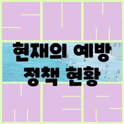 현재의 예방 정책 현황