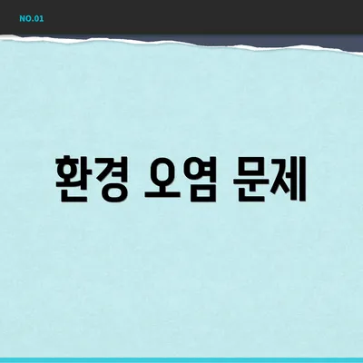 환경 오염 문제
