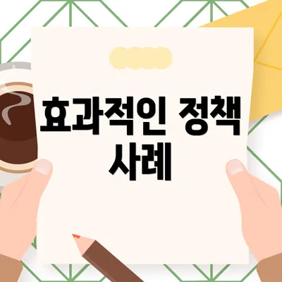 효과적인 정책 사례