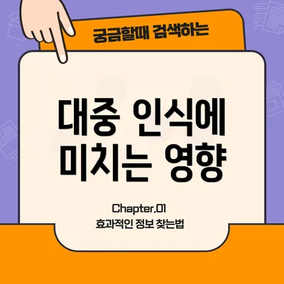 대중 인식에 미치는 영향