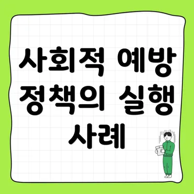 사회적 예방 정책의 실행 사례