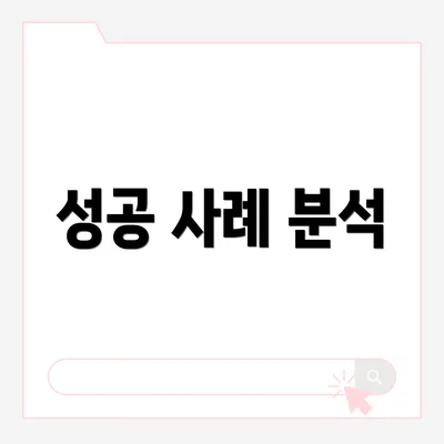 성공 사례 분석