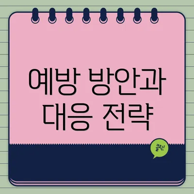 예방 방안과 대응 전략