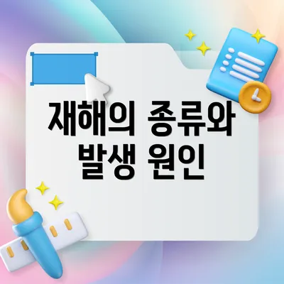 재해의 종류와 발생 원인