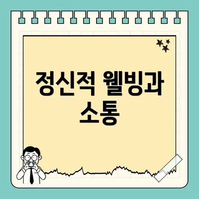 정신적 웰빙과 소통