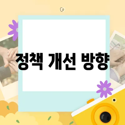 정책 개선 방향