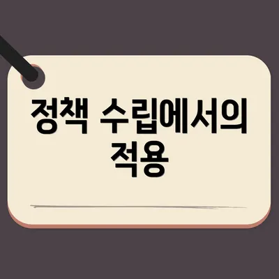 정책 수립에서의 적용