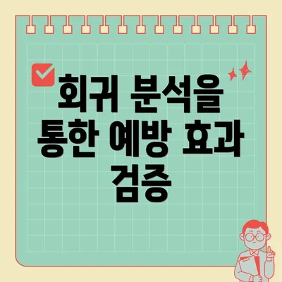 회귀 분석을 통한 예방 효과 검증