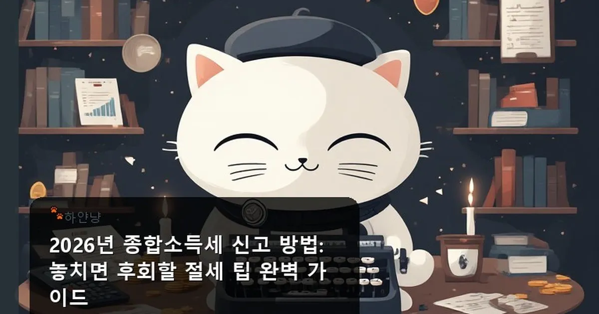 종합소득세 신고 방법 - chanyangyee.kr 캐릭터