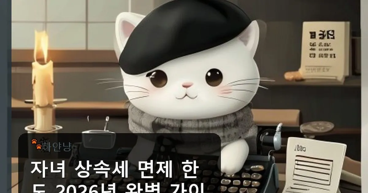자녀 상속세 면제 한도 - chanyangyee.kr 캐릭터
