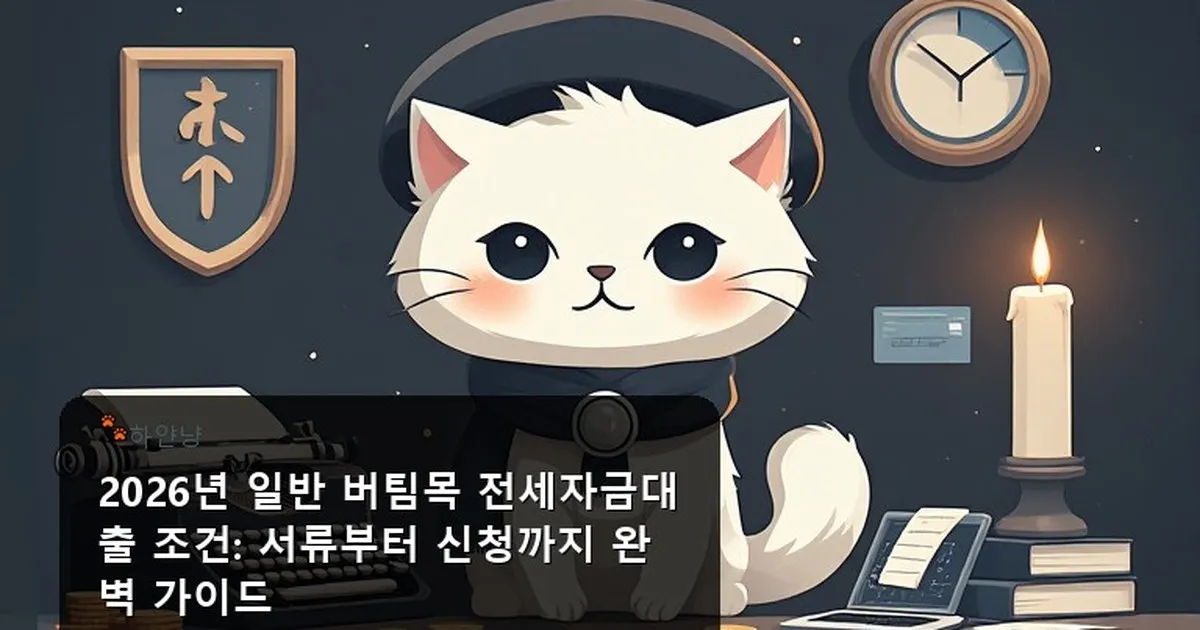 일반 버팀목 전세자금대출 조건 - chanyangyee.kr 캐릭터