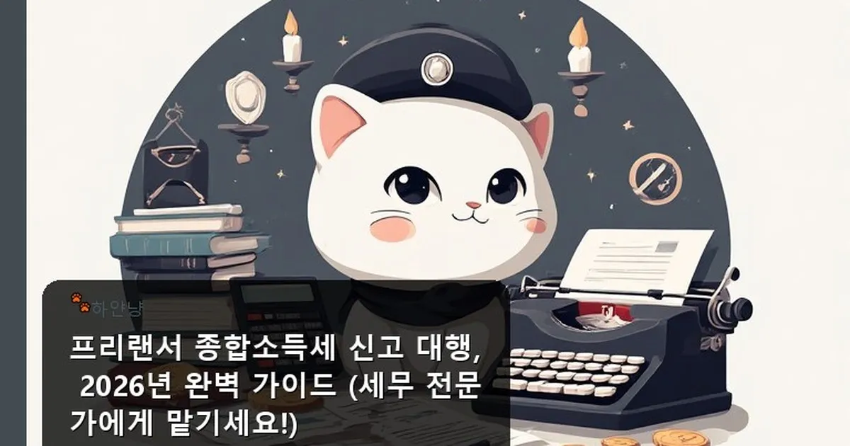 프리랜서 종합소득세 신고 대행 - chanyangyee.kr 캐릭터