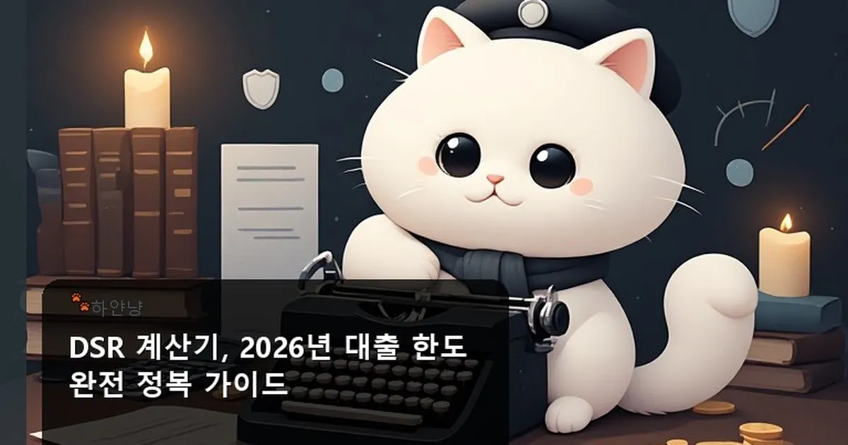 DSR 계산기 - chanyangyee.kr 캐릭터