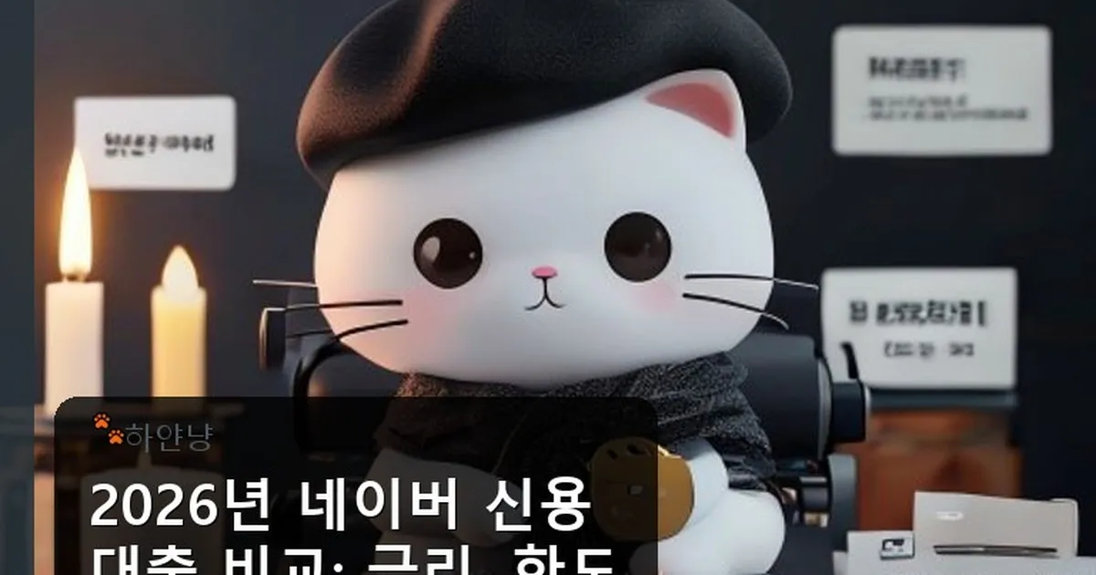 네이버 신용대출 비교 - chanyangyee.kr 캐릭터